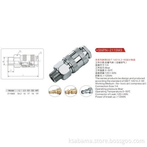 Zinc, Quick Connector (US)